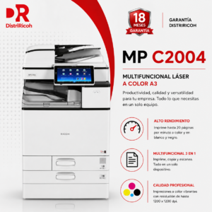 Impresora Multifuncional Color Ricoh MP C2004