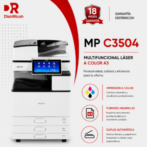 Ricoh MP C3504 Impresora Multifuncional Profesional