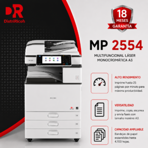 Multifuncional Láser Monocromática Ricoh MP 2554