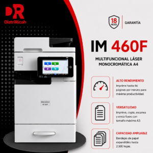 Multifuncional Láser Monocromática Ricoh IM 460F