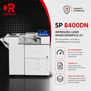 Impresora Láser Monocromática Ricoh SP 8400DN
