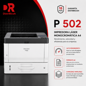Impresora Láser Monocromática Ricoh P 502