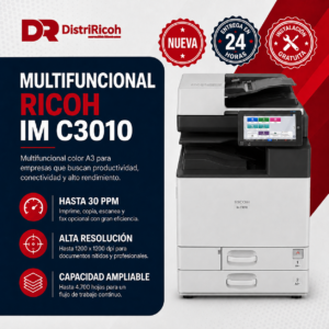 Multifuncional Láser Ricoh IM C3010 Nueva